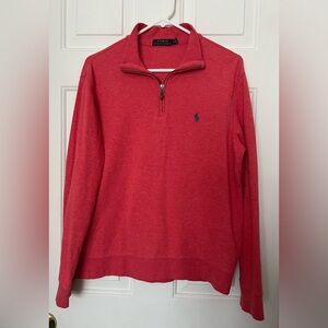 POLO Ralph Lauren Men's 1/4 Zip Pullover Sweater Long Sleeve Size Medium